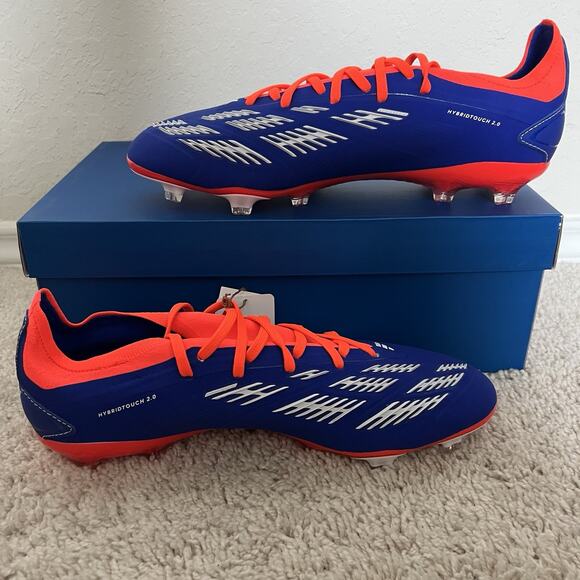 Adidas Predator PRO FG Soccer Cleats Shoes Blue IF6330 Mens Size 10.5 NWT - Picture 2 of 9